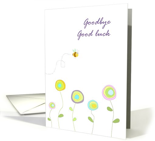 Goodbye and good luck card (794595)