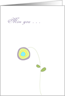 Miss you Card