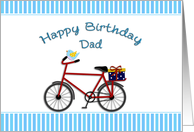 Dad Birthday Bicycle card
