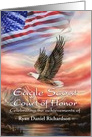 Eagle Scout Court of Honor Invitation, Flag & Eagle, Custom Front card
