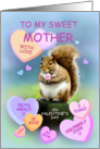 To Mother Valentine Squirrel card