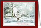 Season’s Greetings to Colleague Winter Garden and Cardinals card