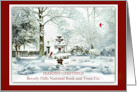 Season’s Greetings to Customers and Clients Custom Front, Cardinals card