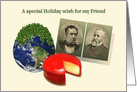 To My Friend, Funny Holiday, Funny Christmas Card, Peas on Earth card