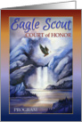 Program, Eagle Scout Court of Honor, Waterfall and Flying Eagle card