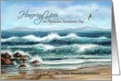 Physician Assistants Day, Custom Front, Aqua Seascape with Seagulls card