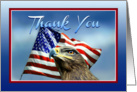 Thank You for Supporting my Eagle Scout Project, Eagle and Flag card