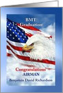 Basic Military Training Air Force BMT Congratulations Custom Front card