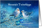 Season’s Tweetings to Great Granddaughter, Birds in Snowy Tree card