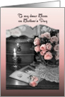 Happy Mother’s Day from Daughter, Pink Roses and Vintage Photos card