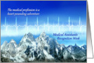 Medical Assistants Recognition Week, Mountains & Heartbeat Pulse card