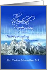 Medical Assistants Recognition Week Mountains, Custom Add Name card