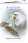 Eagle Scout Court of Honor Invitation with Eagles Add Scout’s Name card