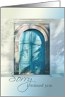 Sorry I Missed You Sales Representative Solicitation with Blue Door card
