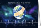 Happy Doctors’ Day, Thank You Doctors Heal the World Heartbeat card