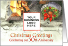 Christmas Greetings from Contractor on 50th Anniversary Custom card