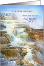 To Step Son on Father’s Day, Mammoth Hot Springs Yellowstone Park card