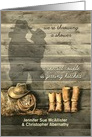 Bridal Shower Invitation Customized for a Cowgirl and her Cowboy card