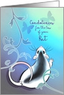 Loss of Pet Rat, Condolences and Sympathy, Rat with Butterflies card