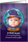 Happy Halloween Crystal Ball Baby Look into My Eyes card