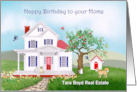 Happy Birthday to your Home Farmhouse in Countryside with Pets card