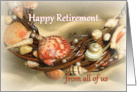 Happy Retirement from All of Us Tropical Shells in the Sand card