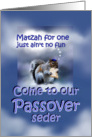 Invitation to Passover Seder, Happy Passover Squirrel card