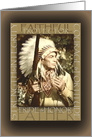 Native American Father’s Day to Dad from Son, Chief Among Men card