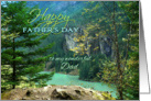 Happy Father’s Day to Dad, Aqua Lake & Rocky Shoreline card