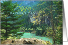 Father’s Day for Son, Lake Diablo Washington, Aqua Lake card