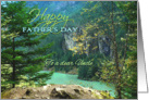 Happy Father’s Day for Uncle, Aqua Lake Diablo in Washington card