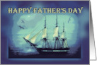 Happy Father’s Day with Sailing Ship on Sea for Fathers’ Day card