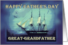 To Great Grandfather on Father’s Day Tall Sailing Ship card