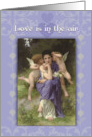 Bridal Shower Invitation Lavender with Cupids Romantic Bridal Shower card