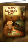 To Son in Law, Father’s Day Coffee Mug with Decorative Swirls card