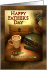To Brother in Law, Happy Father’s Day Coffee Mug with Swirls card