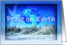 Happy New Year from Business to Clients Peace on Earth card