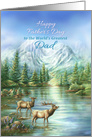 Happy Father’s Day To Dad, Elks and Mountain Lake card