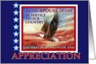 Thank You, Military Spouse Appreciation Day, Flying Eagle card