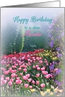 Happy Birthday Auntie, Tulip Garden Birthday for Aunt card