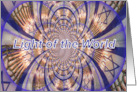 Messianic Happy Hanukkah Yeshua Light of the World with Israeli Flag card