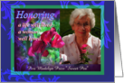 A Woman Well Loved Memorial Service Invitation for Photo card