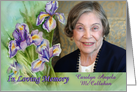 Irises, Memorial Service Photo Card
