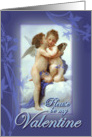 Be My Valentine? Romantic Happy Valentine’s Day Kissing Cherubs card