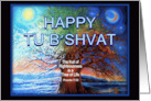 Tu B’Shvat Tree of Life Four Seasons Tree for Jewish Arbor Tu Bishvat card