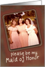 Be My Maid of Honor, Funny Faces Invitation card
