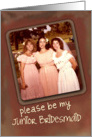 Be My Junior Bridesmaid, Funny Faces Invitation card
