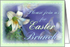 Easter Brunch Invitation, Easter Lilies card