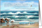 Nurses Day Blue Ocean Waves Seascape for Happy Nurses Day card