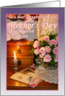 To Daughter in Law on Mother’s Day, Pink Roses, Vintage Photos card